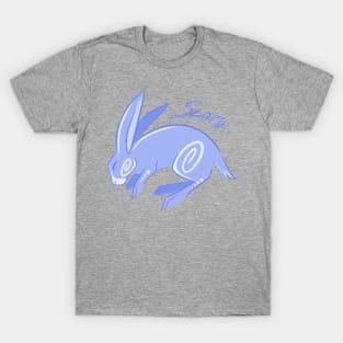 Seven Deadly Rabbits Series - Sloth (text) T-Shirt